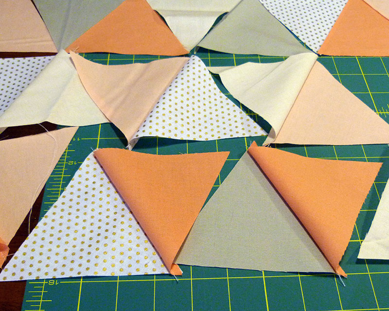 Make This: Mod Triangle Baby Quilt Tutorial