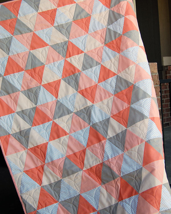 Make This: Mod Triangle Baby Quilt Tutorial